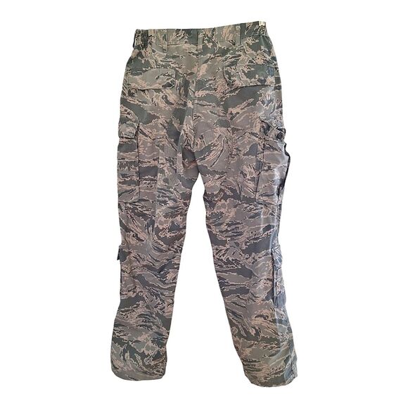 Military US Air Force Pants Men's 34R Combat Camo Utility Cargo Trouser Fatigues - Picture 3 of 14